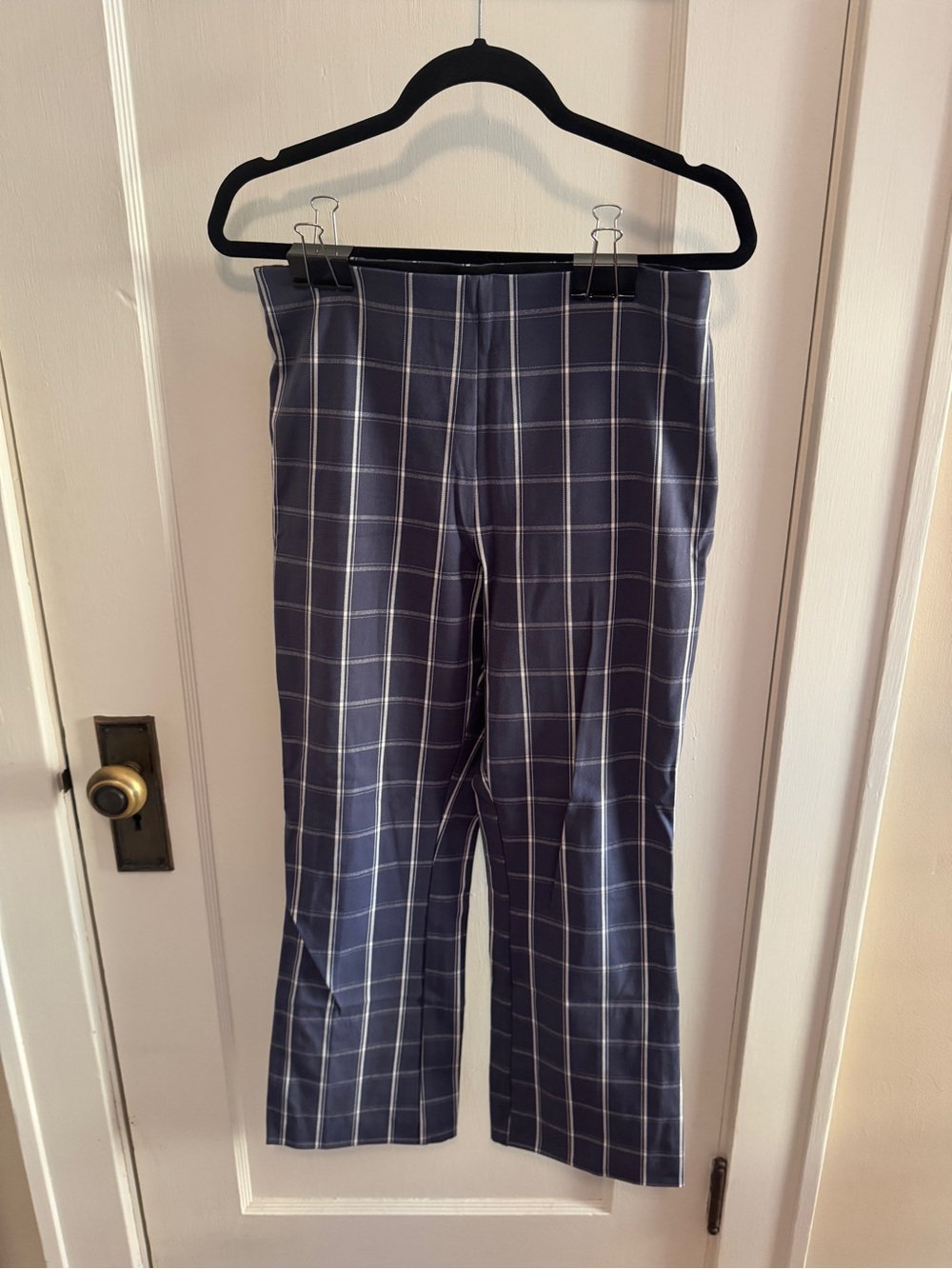 a new day Navy and White Plaid Trousers